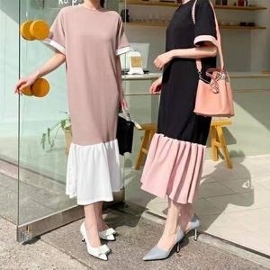 Women Classy Short Sleeve Ruffled Maxi Summer Dress. One size.Model Height: 5'6"